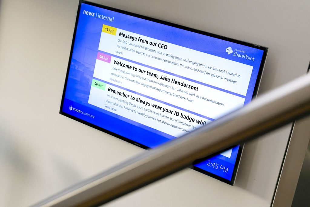 sharepoint digital signage netpresenter